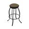 Holland Bar Stool Co 30" Swivel Bar Stool, Black Wrinkle, Graph Cork Seat 300030BW017 - alternate 1